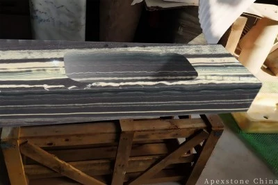 Wastafel Kustom Marmer Hitam